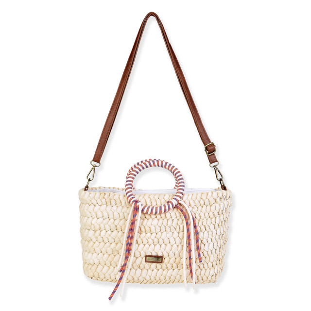 sun n sand Natural Corn Husk Crossbody | CE6687 A