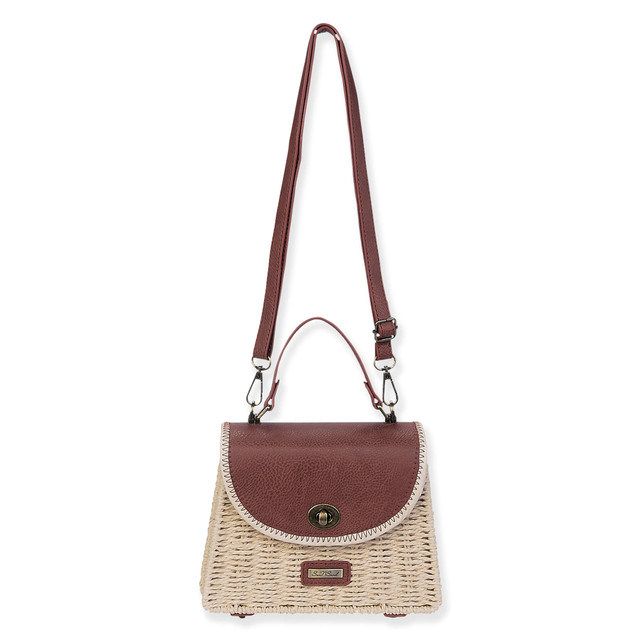 sun n sand Natural Paper Straw Crossbody | CE6644 A