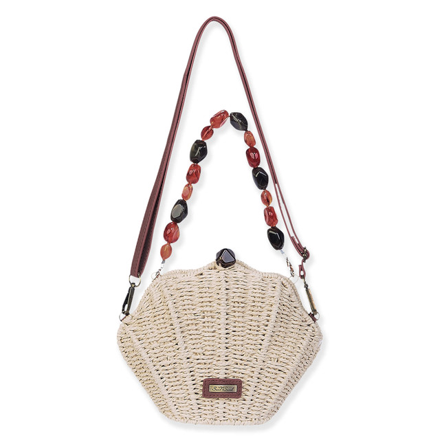 sun n sand Natural Paper Straw Crossbody | CE6645 A
