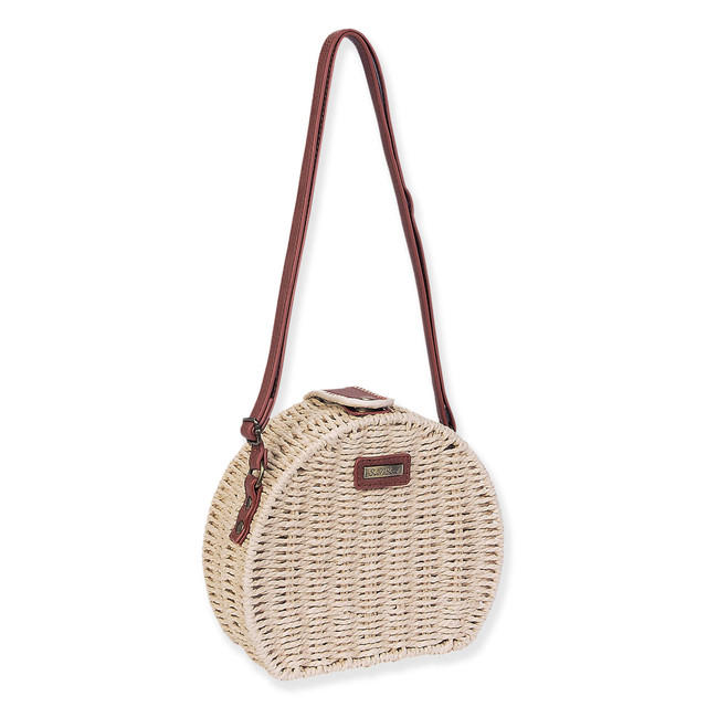 Sun N Sand Natural Paper Straw Crossbody | CE6647 A