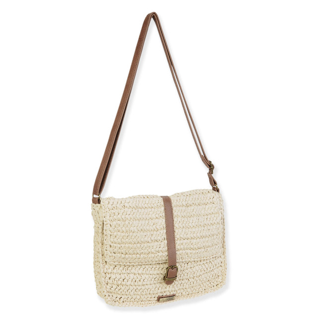 Sun N Sand Natural Paper Straw Crossbody | CE6652 A