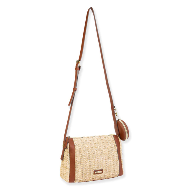 Sun N Sand Natural Poly Straw Crossbody | CE6630 A