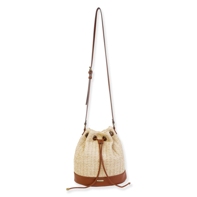 sun n sand Natural Poly Straw Crossbody | CE6631 A