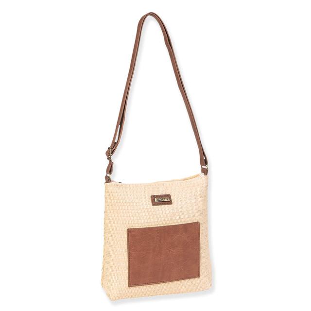 Sun N Sand Natural Poly Straw Crossbody | CE6633 A