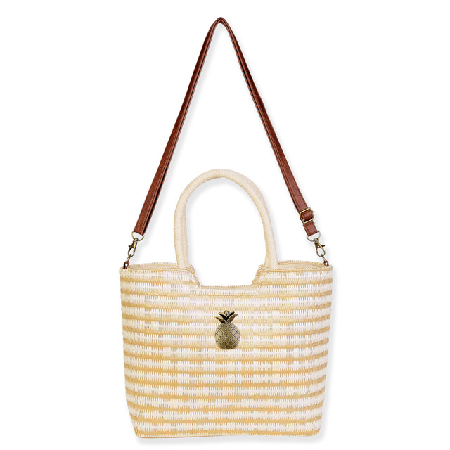 sun n sand Natural PP Straw Shoulder Tote | CE6733 A
