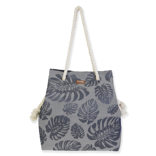 sun n sand Navy PP Straw Gap Tote | CE6737 B