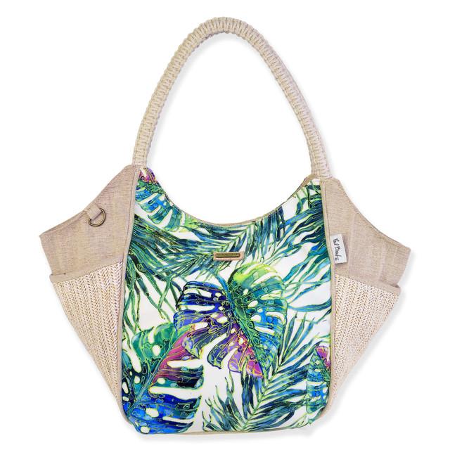 sun n sand Neutral Palm Scoop Tote | PB9700