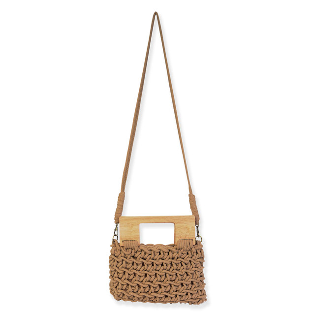 sun n sand Tan Cotton Crossbody | CE6650 B