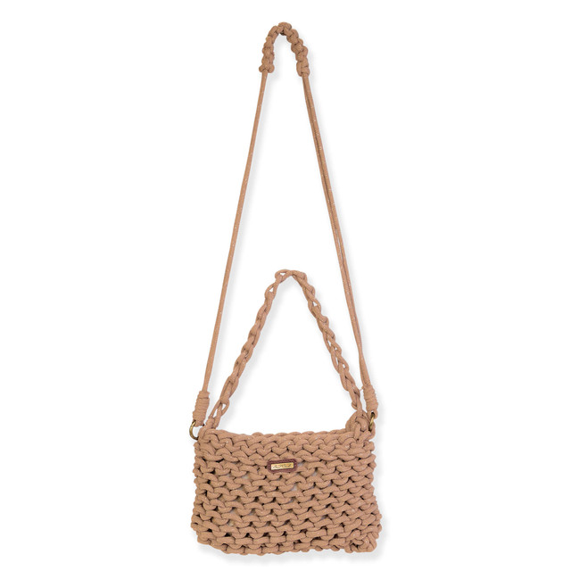 sun n sand Tan Cotton Rope Crossbody | CE6715 B