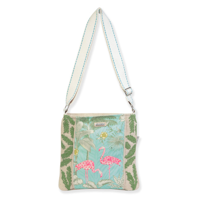 sun n sand Turquoise Flamingo Crossbody | JB151