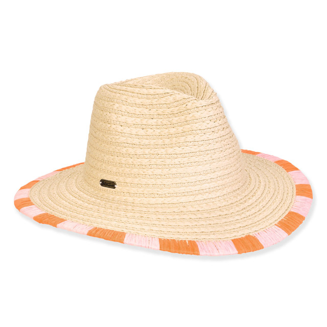sun n sand Women's Beige Paper Straw Safari Brim 3