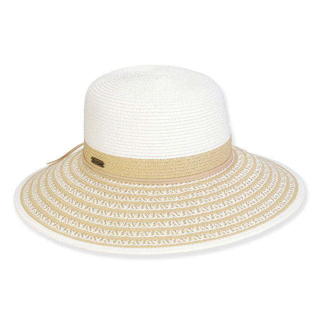 sun n sand Women's Beige Paperbraid Bucket Brim 4