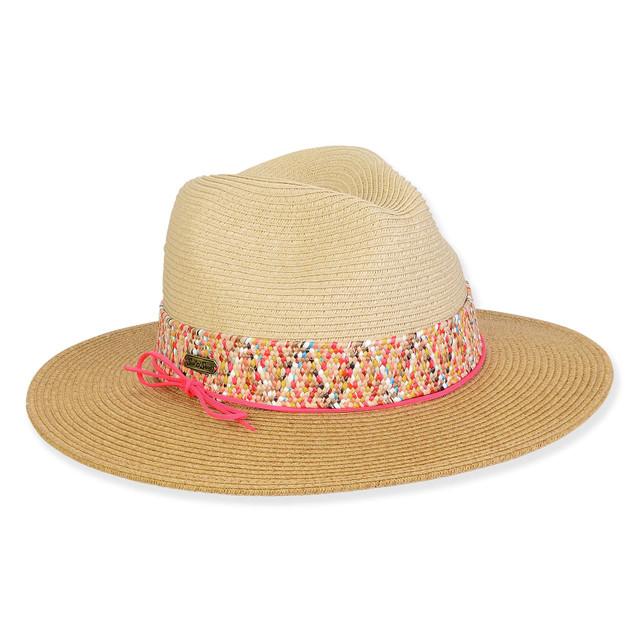 sun n sand Women's Beige Paperbraid Safari Brim 3