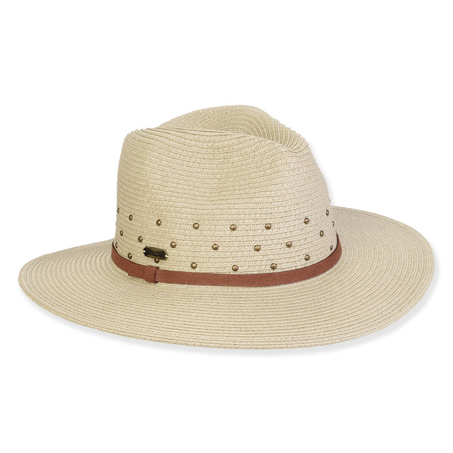 Sun N Sand Women's Beige Paperbraid Safari Brim 3