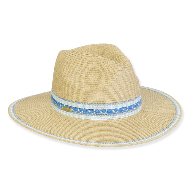 sun n sand Women's Beige Paperbraid Safari Brim 3