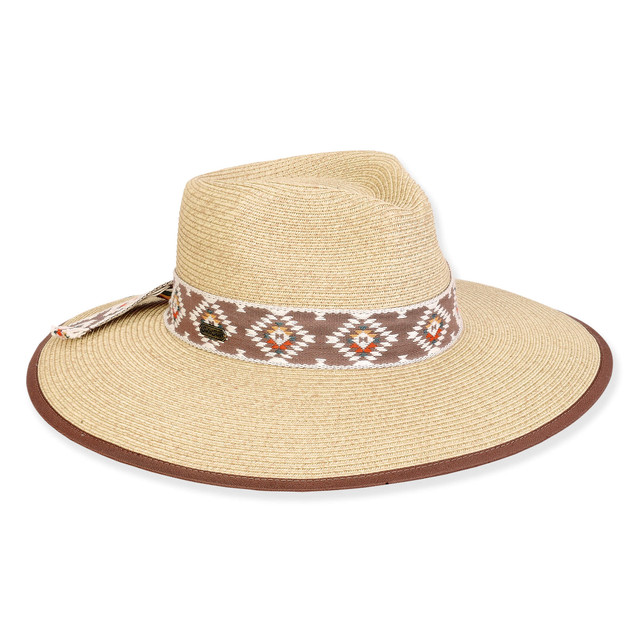 sun n sand Women's Beige Paperbraid Safari Brim 4