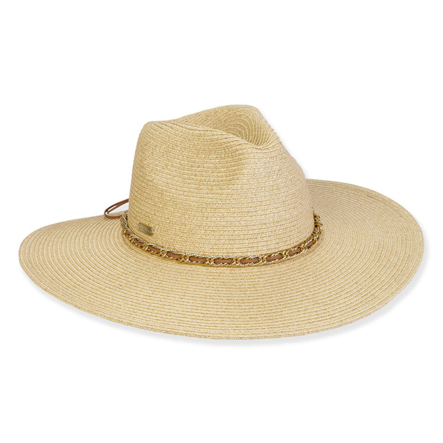 sun n sand Women's Beige Paperbraid Safari Brim 4