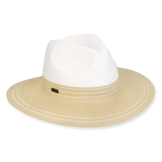 sun n sand Women's Beige PaperbraidSafari Brim 3
