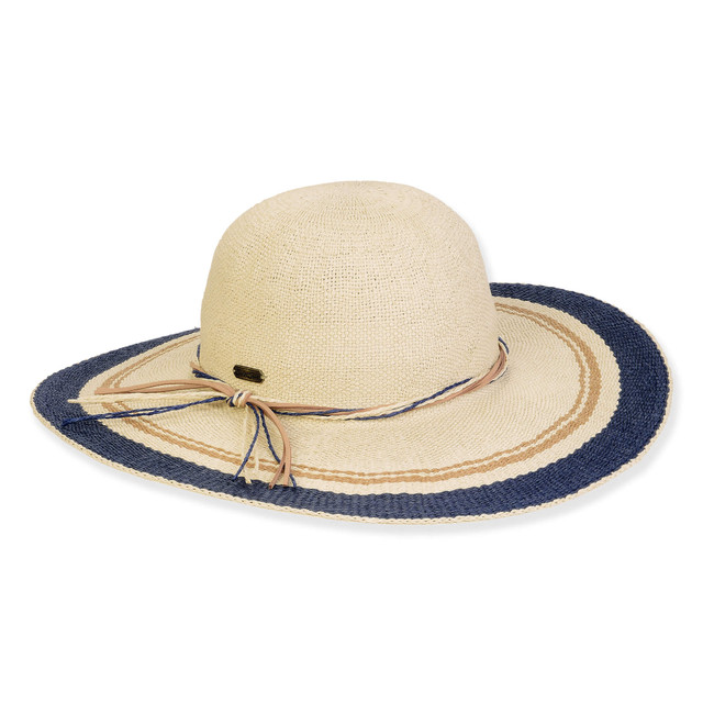 sun n sand Women's Beige Toyo Floppy Brim 4.5