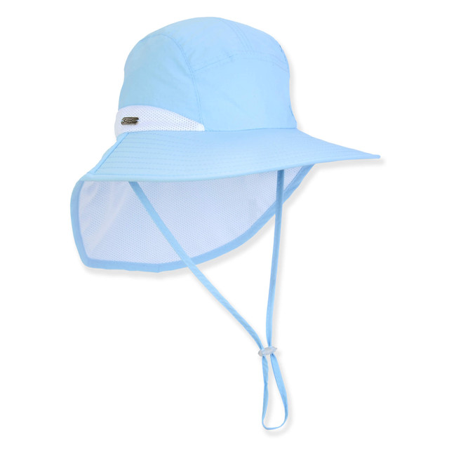 sun n sand Women's Blue Nylon Floppy Brim 4