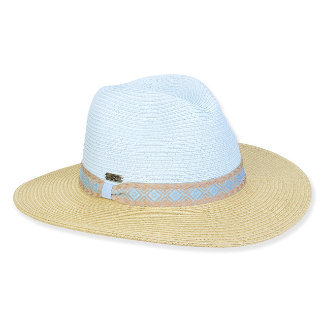 sun n sand Women's Blue Paperbraid Safari Brim 3