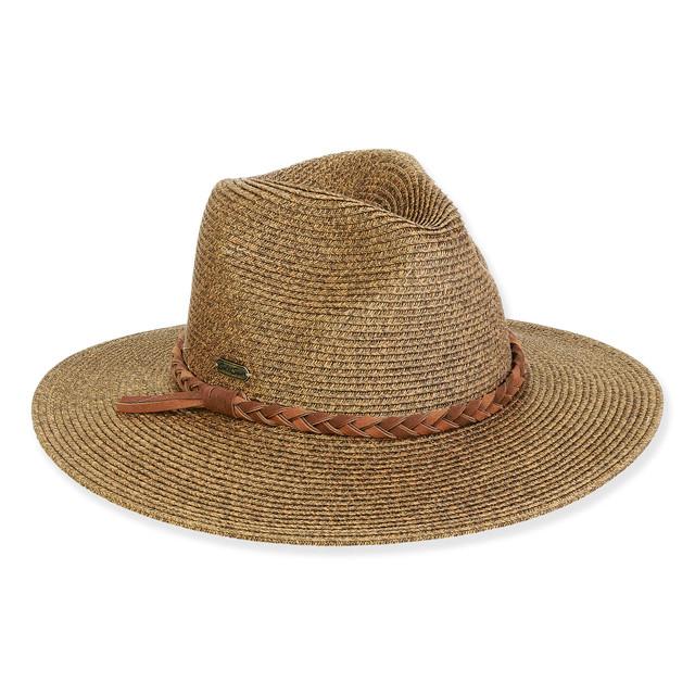 sun n sand Women's Brown Paperbraid Safari Brim 3