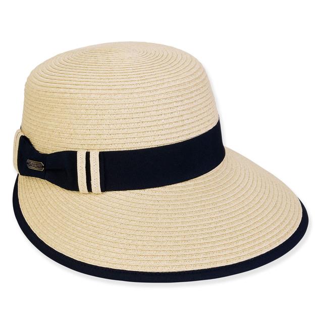 sun n sand Women's Ecru Paperbraid Cap Brim 4