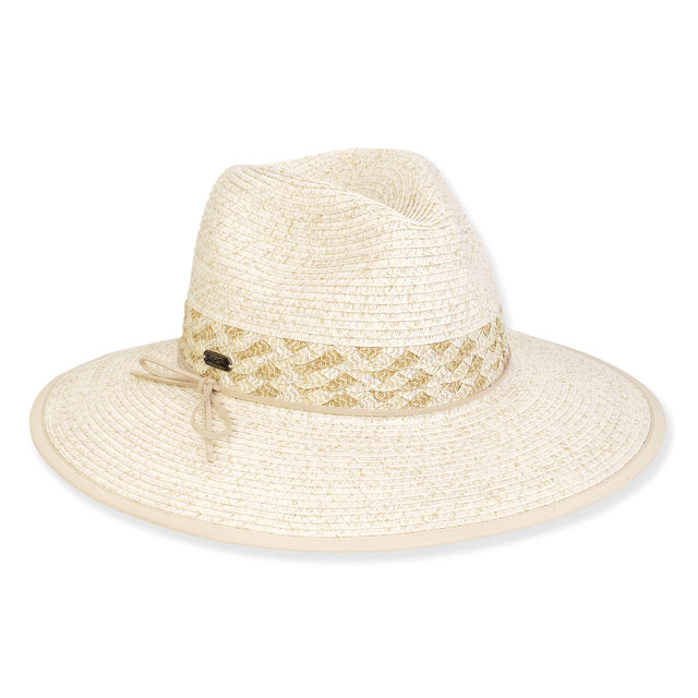 sun n sand Women's Ecru Paperbraid Safari Brim 3.5