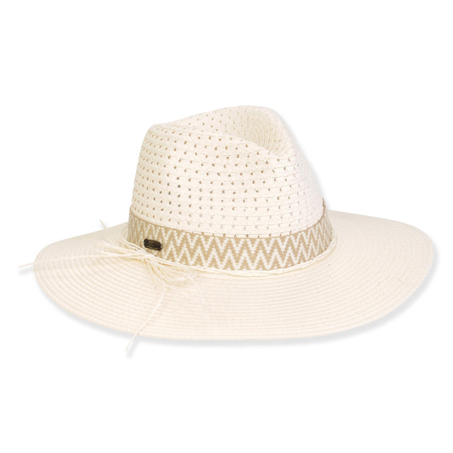 sun n sand Women's Ecru Paperbraid Safari Brim 3