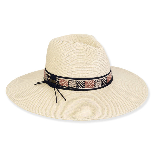 sun n sand Women's Ecru Paperbraid Safari Brim 4