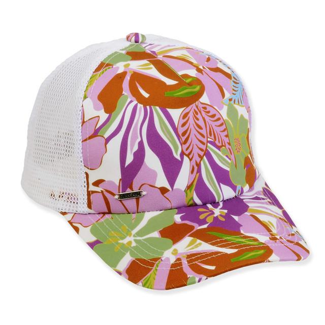 sun n sand Women's Floral Poly Trucker Cap Brim 3