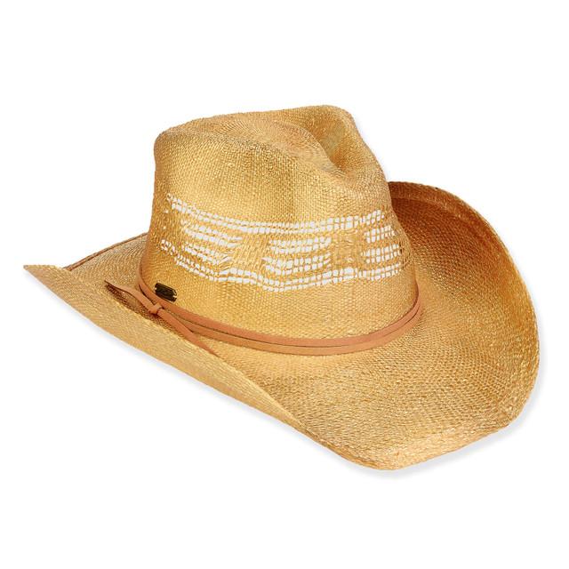 sun n sand Women's Gold Toyo Western Brim 3.5