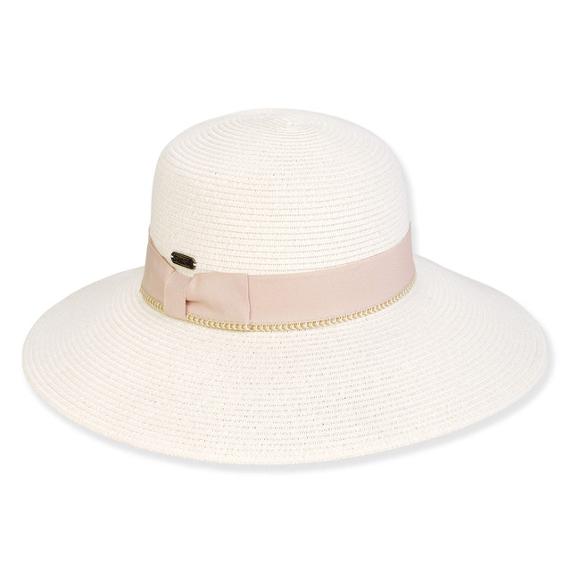 sun n sand Women's Ivory Paperbraid Bucket Brim 4