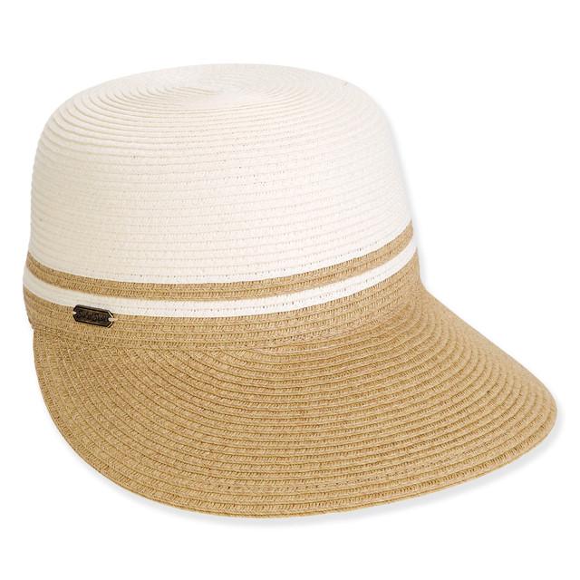 sun n sand Women's Ivory Paperbraid Cap Brim 3.5