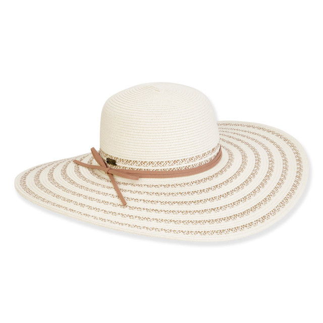sun n sand Women's Ivory Paperbraid Floppy 5