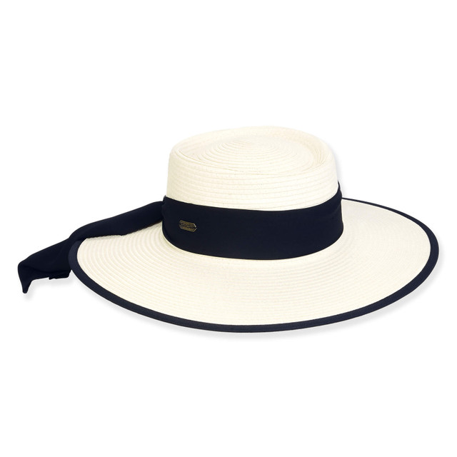 sun n sand Women's Ivory Paperbraid Gambler Brim 4