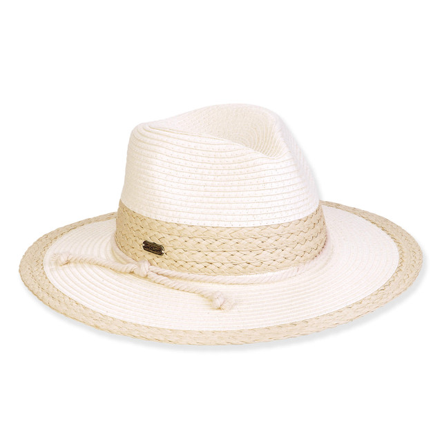 sun n sand Women's Ivory Paperbraid Safari Brim 3