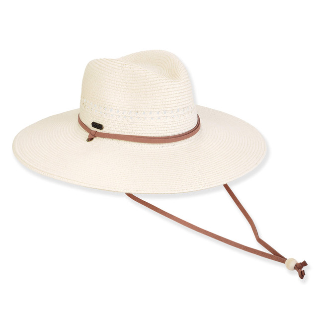 sun n sand Women's Ivory Paperbraid Safari Brim 4