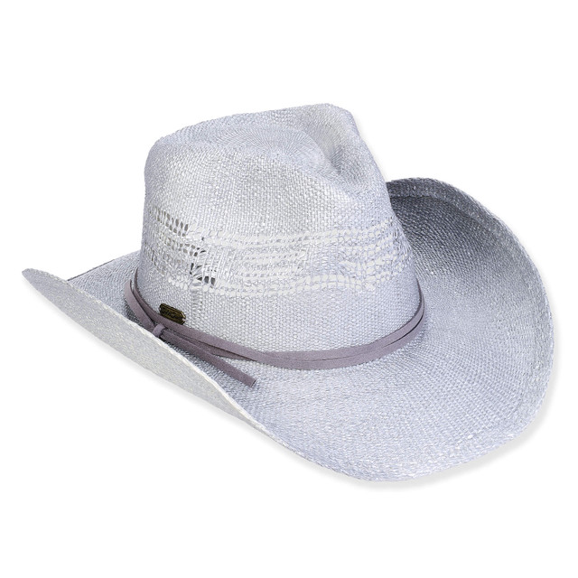 sun n sand Women's Silver Toyo Western Brim 3.5