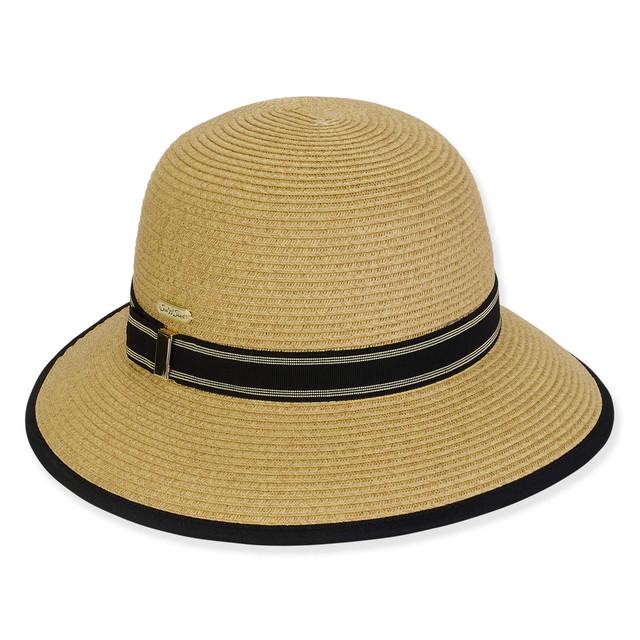 sun n sand Women's Tan Paperbraid Bucket Brim 3