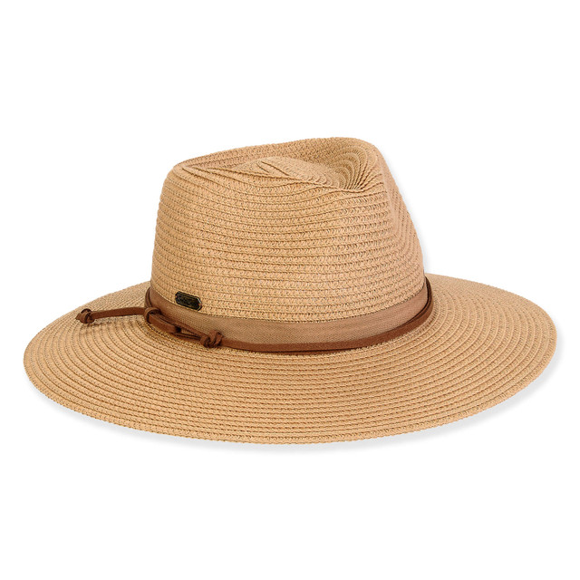 sun n sand Women's Tan Paperbraid Safari Brim 3