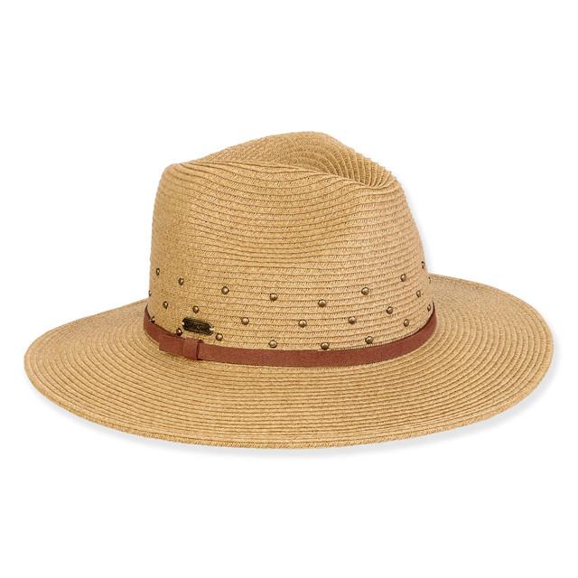sun n sand Women's Tan Paperbraid Safari Brim 3