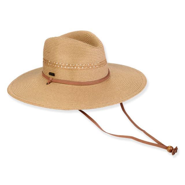 sun n sand Women's Tan Paperbraid Safari Brim 4