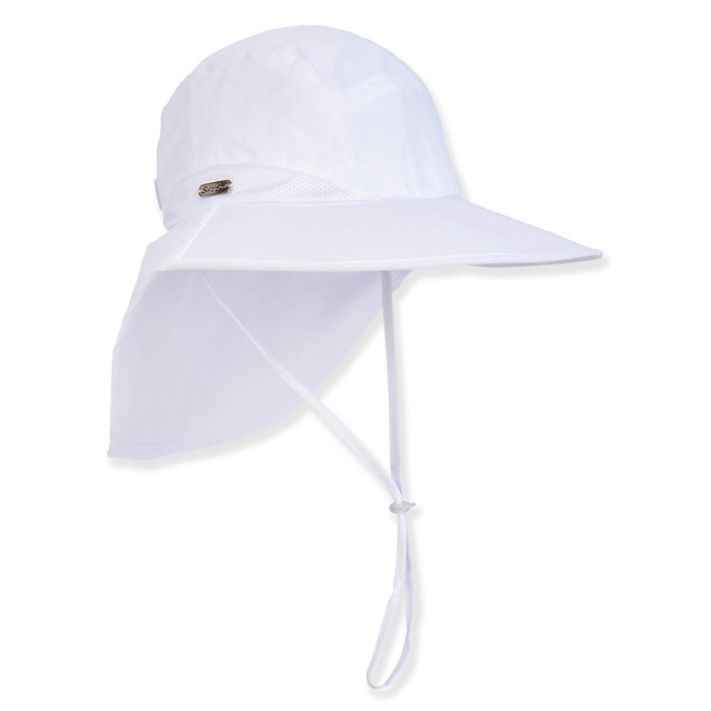 sun n sand Women's White Nylon Floppy Brim 4