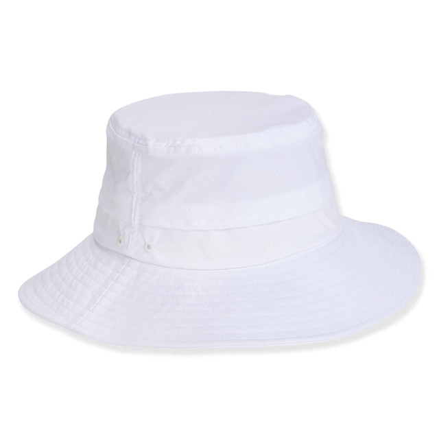 sun n sand Women's White Polyester Boonie Brim 3