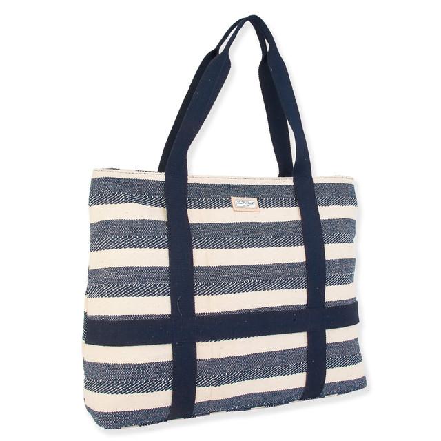 Sun N Sand Sunny Day | Artistic Shoulder Tote With Built-in Hat Carrier | SNS6591 | (Hat Not Included)