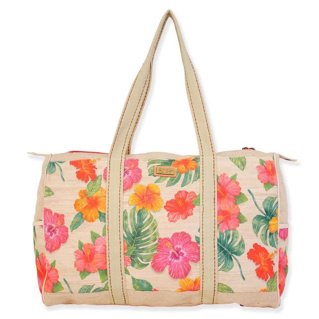 sun n sand Tahiti | FLOWERS TRAVEL BAG LA ISLA FRONT| AT7673