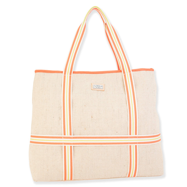 Sun N Sand Talia | Artistic Shoulder Tote With Built-in Hat Carrier | SNS6590 | (Hat Not Included)