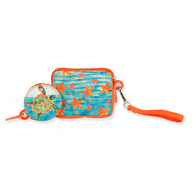 sun n sand Tropical Creatures | Artistic Totes 2 Pc Wristlet | PB9610