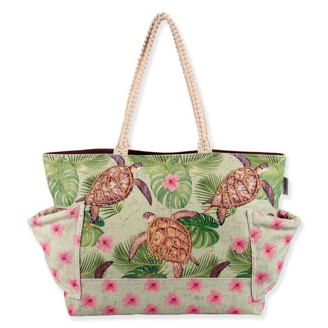 sun n sand Turtle Tropical | Oversized Tote | Guy Harvey | GH5480